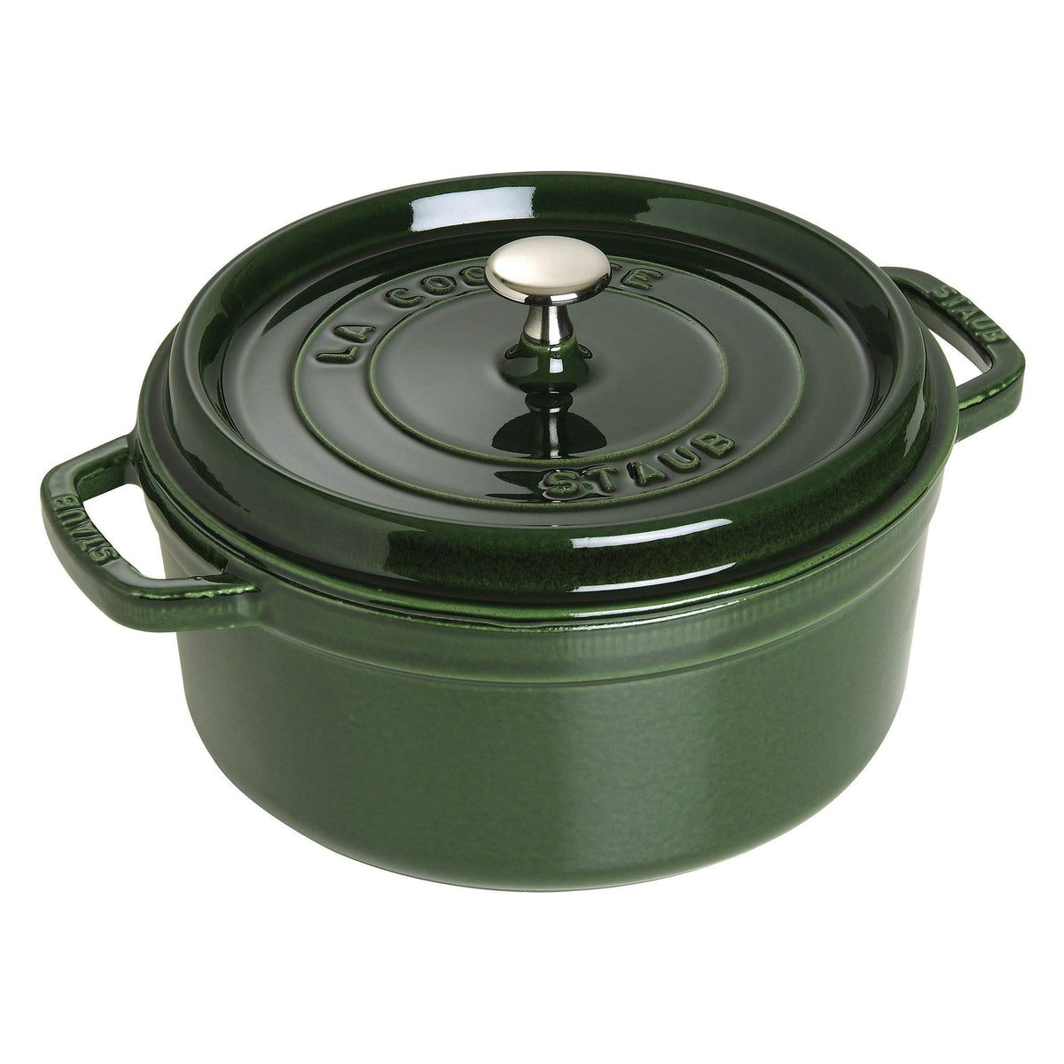 Staub Cast Iron 4-qt Round Dutch Oven - Basil
