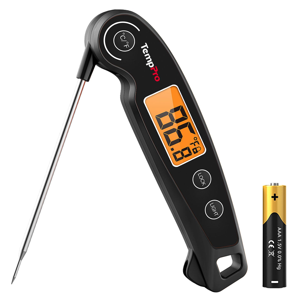 TempPro TempSwift Instant Read Meat Thermometer for Cooking