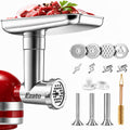 Ezato Stainless Steel Meat Grinder Attachment for KitchenAid Stand Mixers