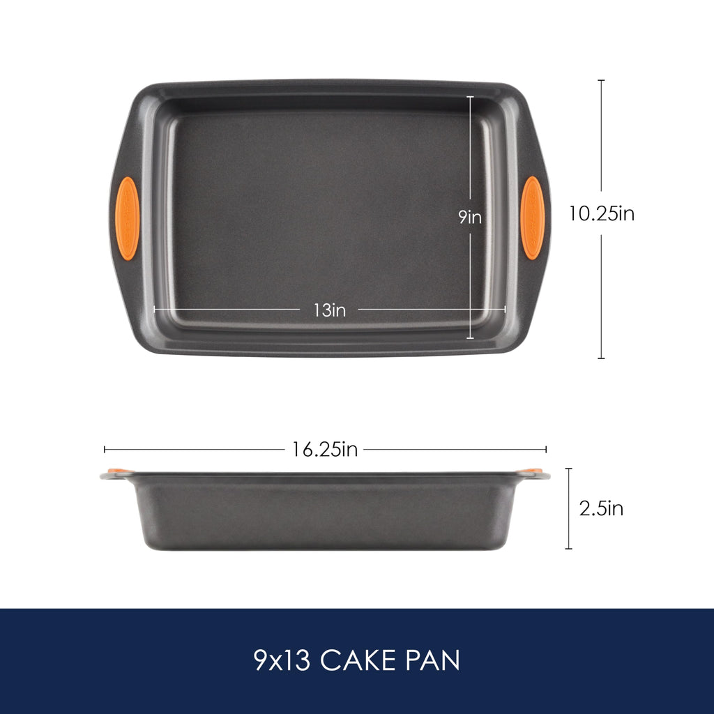 Rachael Ray Nonstick Rectangle Cake Pan, 9x13 Baking Pan