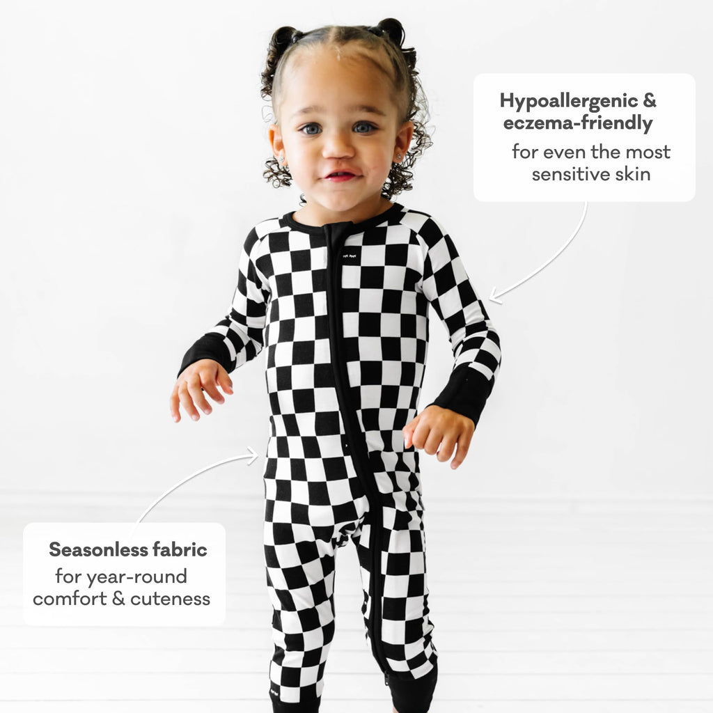 Little Sleepies Baby Pajamas, Cool Checks, Newborn