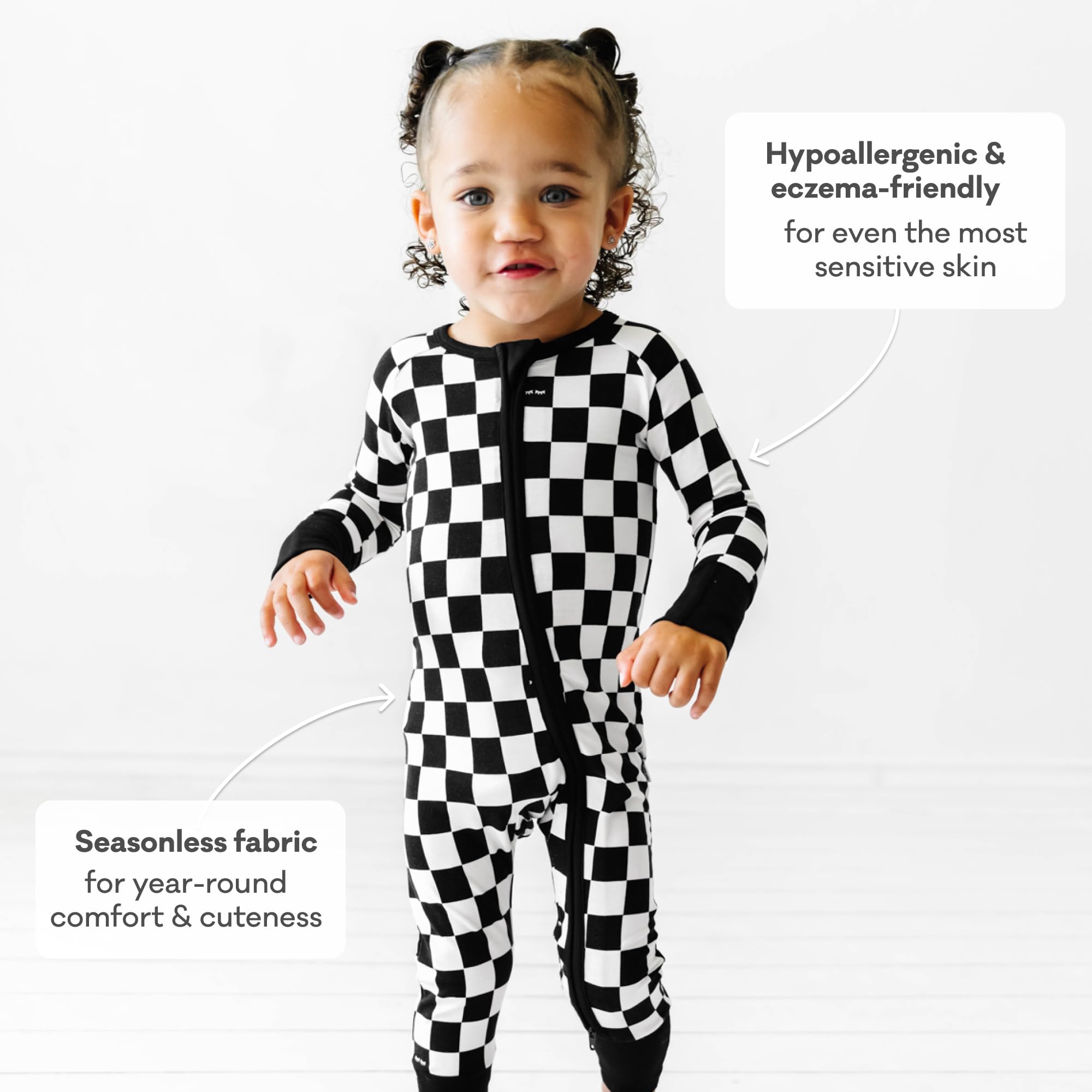 Little Sleepies Baby Pajamas, Cool Checks, Newborn