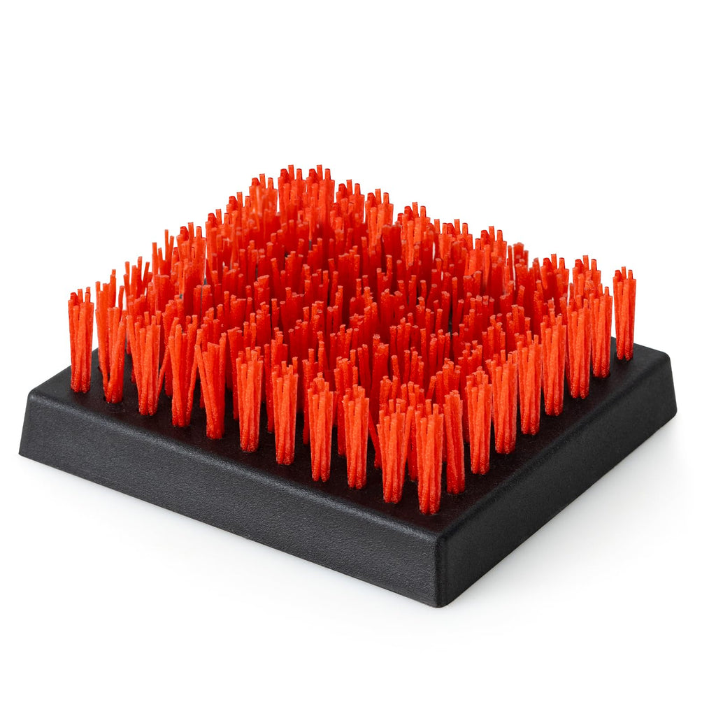 XUDAKAIXIN Grill Brush and Scraper, Dual Grip Design,Extra Strong BBQ Cleaner Accessories,Safe Nylon Bristles Barbecue Triple Scrubbers Cleaning Brush for Cast Iron Grates/Porcelain/Charcoal Grill