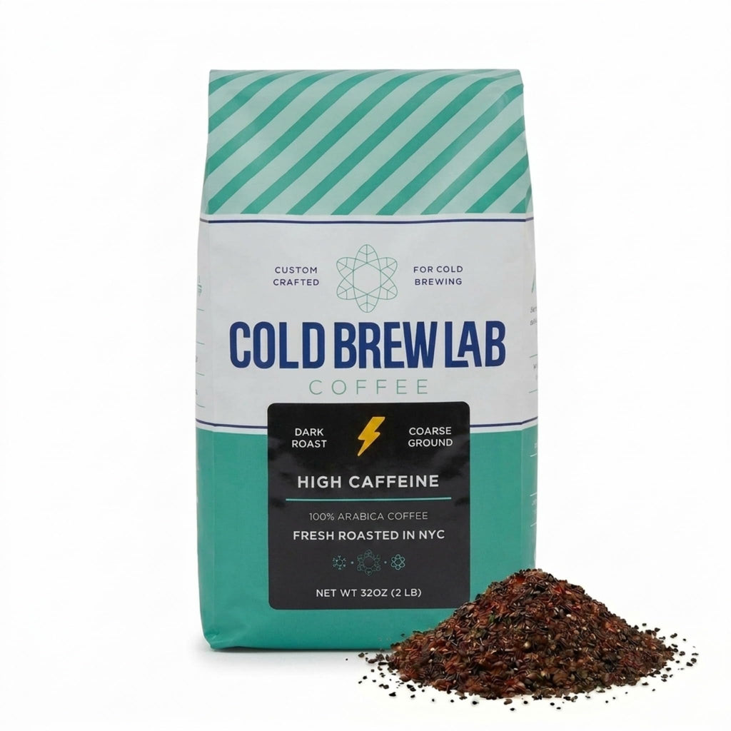 Cold Brew Organic Coarse Ground Flavored Coffee, Chocolate Mocha Flavor, Dark Roast, Colombian Supremo, Coarse Grind for Cold Brew Coffee & French Press, 1 LB