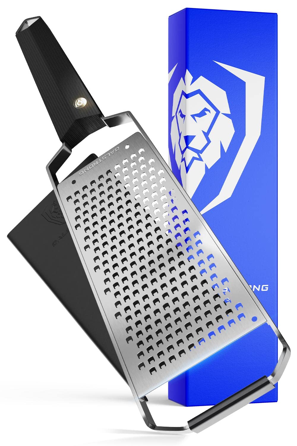 DALSTRONG Professional Wide Cheese Grater - Coarse - #304 Stainless Steel Blade - G10 Handle Kitchen Shredder - w/Blade Cover - Hard/Medium Cheese, Shallots, Garlic, Ginger - NSF Certified
