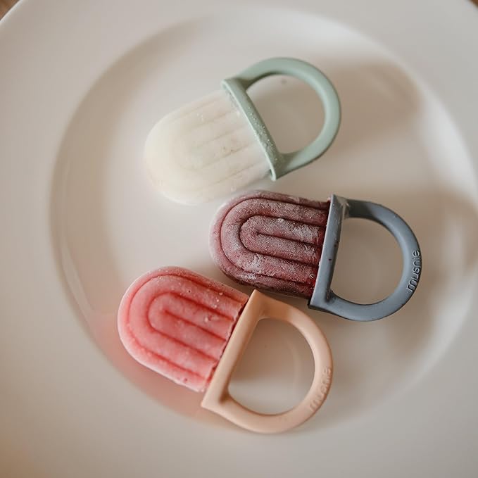 mushie Toddler Ice Pop Tray (Tradewinds) | 4 Pieces x 1 oz | BPA Free