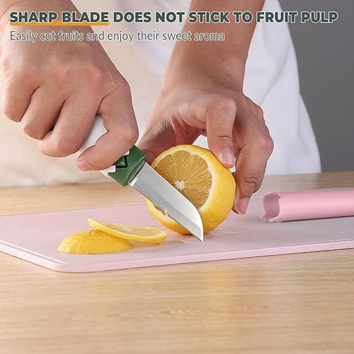 2 in 1 stainless steel Paring knife Peeler; fruit peeler; apple peeler; pear peeler, vegetable peeler, Kitchen Peeler (1, Pink White)