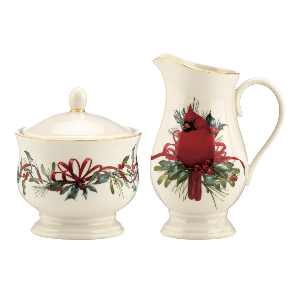 Lenox Winter Greetings Porcelain Covered Christmas Gravy Dish, 64oz