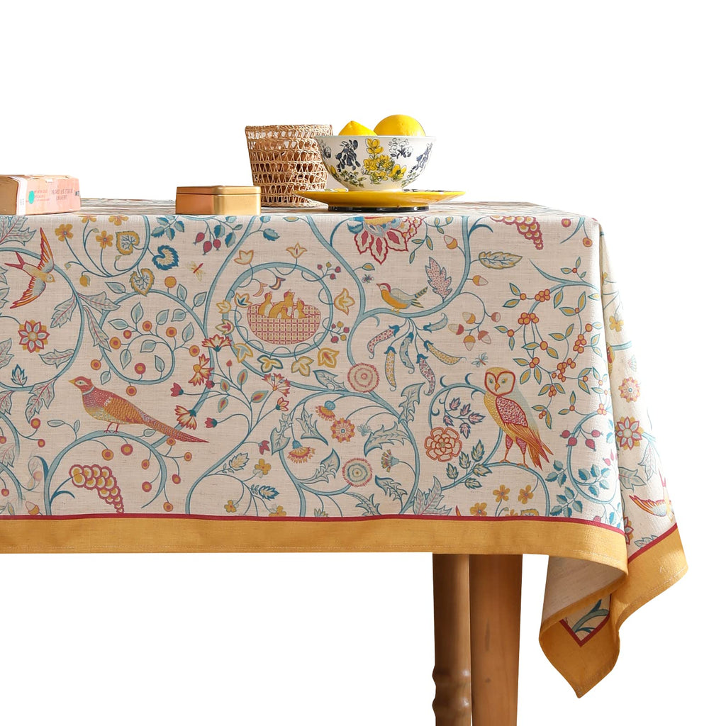 patdrea Vintage French Linen Tablecloth,Rectangular,94"x63"-Noah