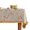 patdrea Vintage French Linen Tablecloth,Rectangular,102"x63"-Kulom A