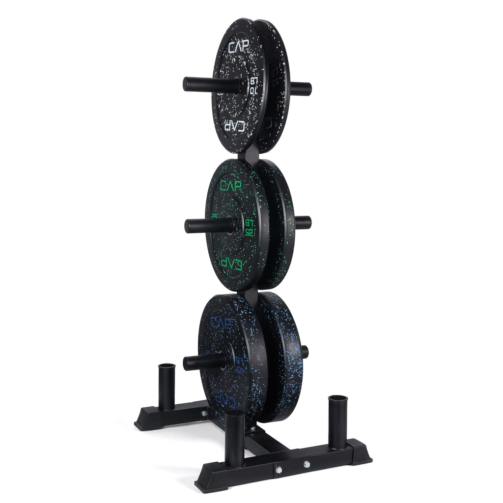 CAP 260lb Competition Olympic Bumper Plate Weight Set
