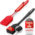 Walfos Pastry Brush, 600℉ Heat Resistant Silicone Basting Small Brush For Baking Cooking BBQ Kitchen king, Desserts, BPA Free&Dishwasher Safe