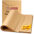 200 Sheets Precut Parchment Paper, 12x16.5 Inches, Non-Stick, Unbleached