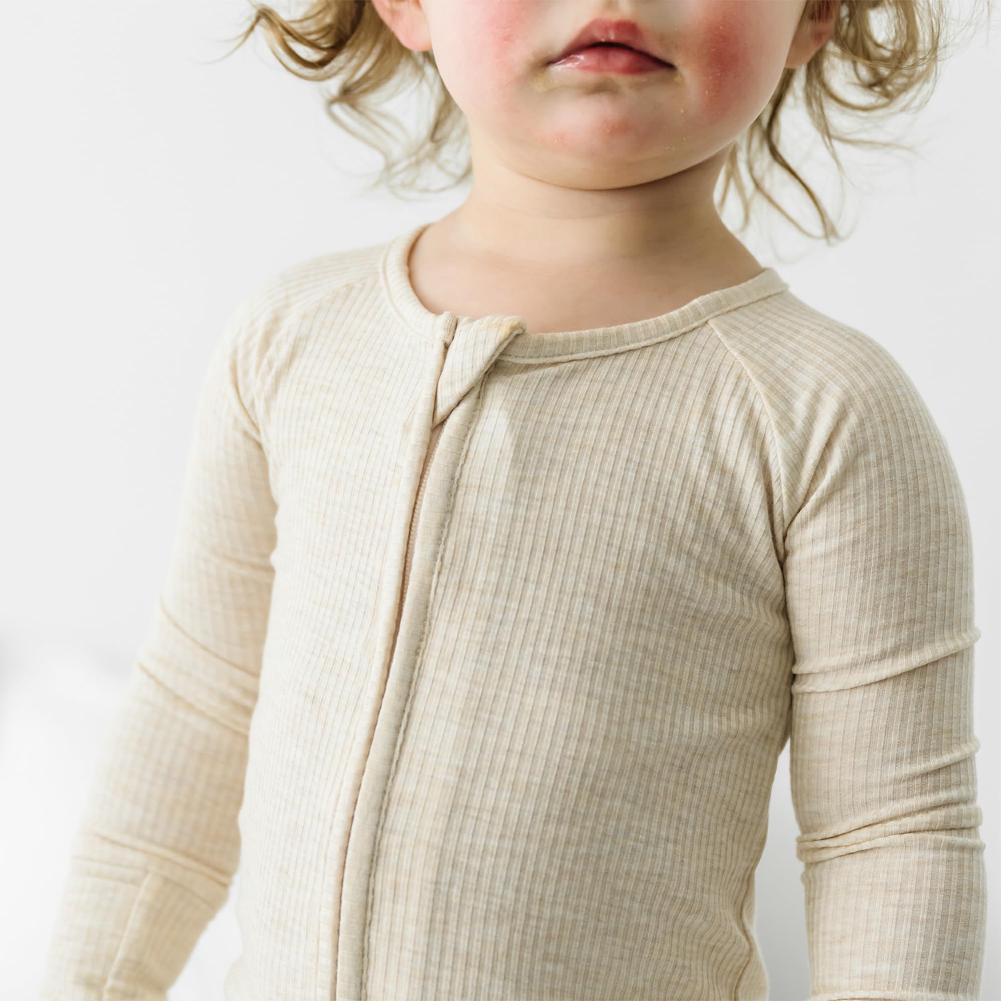 Little Sleepies Baby Pajamas, Heather Oatmeal, 18-24M