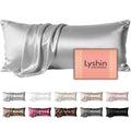LYSHIN Silk Body Pillow Case with Zipper, Body Pillow Pillowcase, Pink