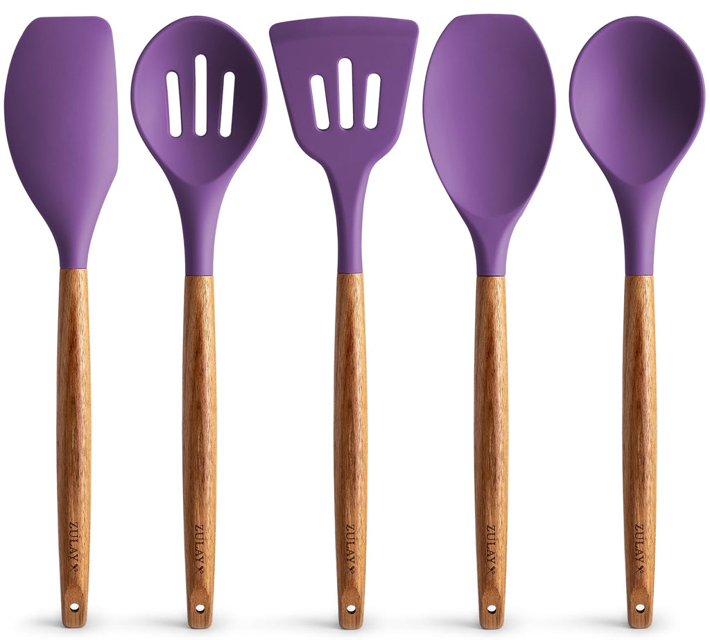 Zulay Kitchen 8 Piece Silicone Utensil Set