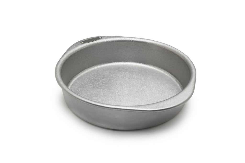 Doughmakers 9" Round Cake Commercial Grade Aluminum Bake Pan, Silver
