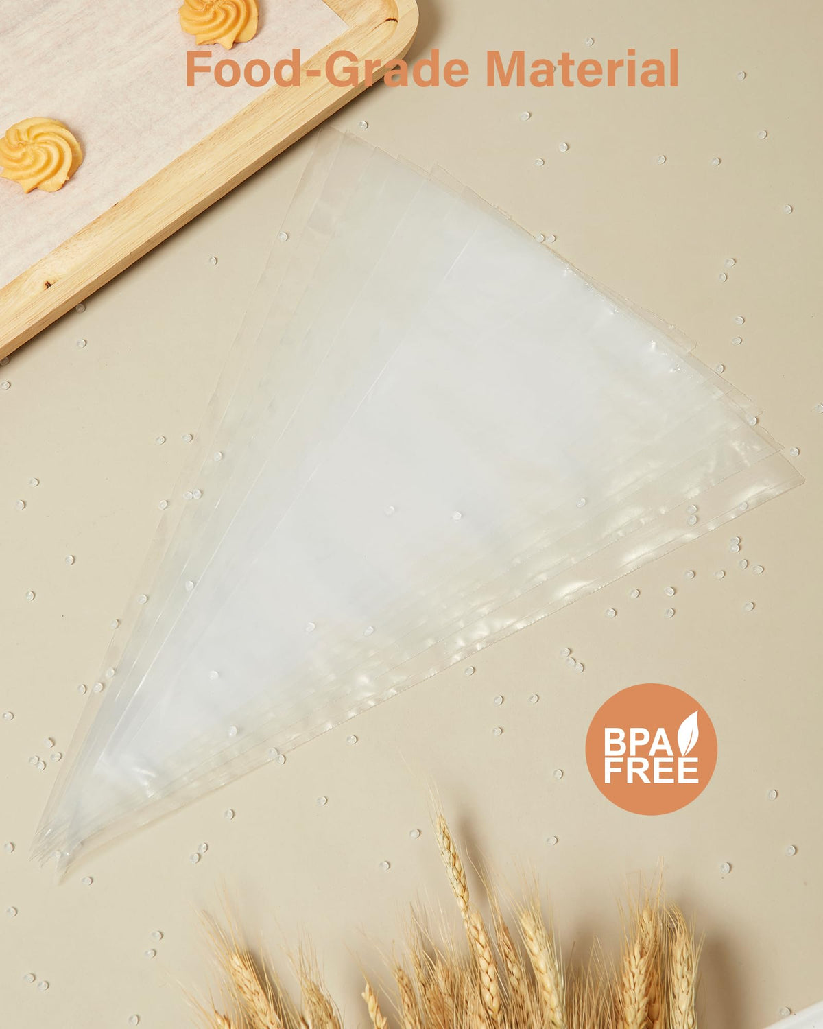 Kootek Piping Bags, Disposable Pastry Icing Bags 16 Inch, 100 Pcs Large