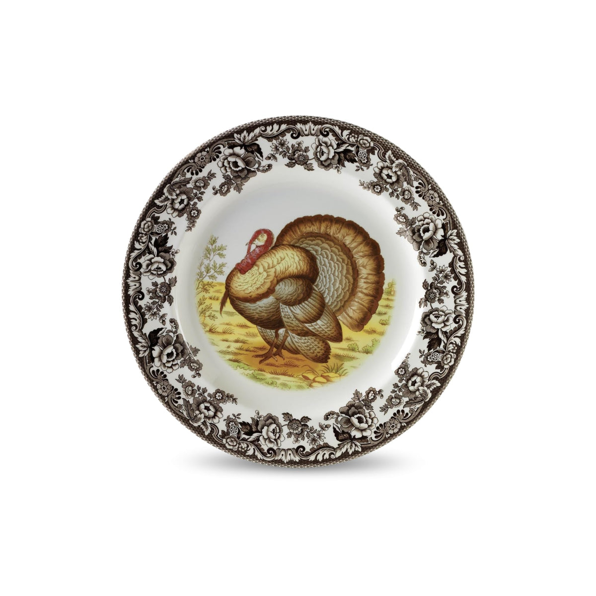 Spode Woodland Turkey 9" Soup Plate