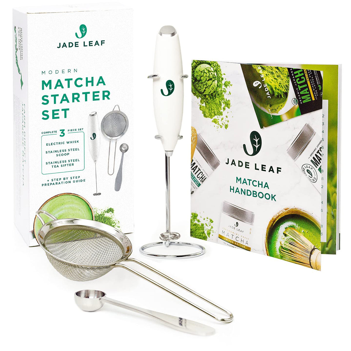 Jade Leaf Modern Matcha Whisk Set