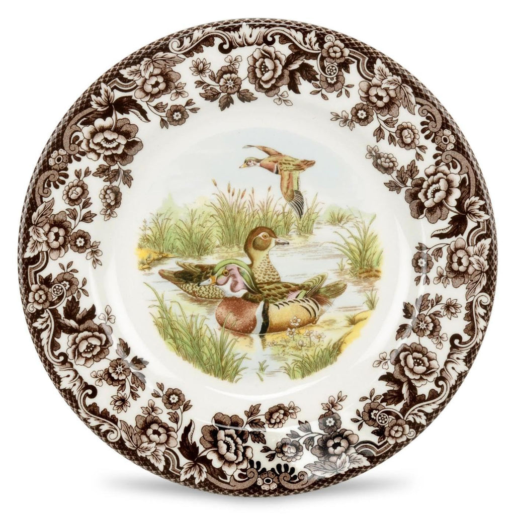 Spode Woodland Dinner Plate, Lapwing, 10.5” | Made in England | Ideal Hunting Cabin Décor | Microwave and Dishwasher Safe