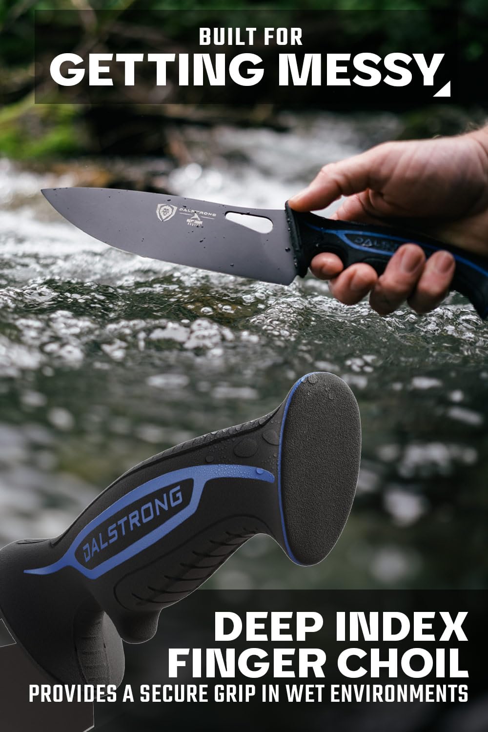 Dalstrong 8" Chef Knife — TiN-Coated 7CR17MOV Steel — For Outdoor Cooking, Camp Kitchens & Field Prep — Waterproof Polypropylene Handle, Corrosion-Resistant, Night Shark, customer support