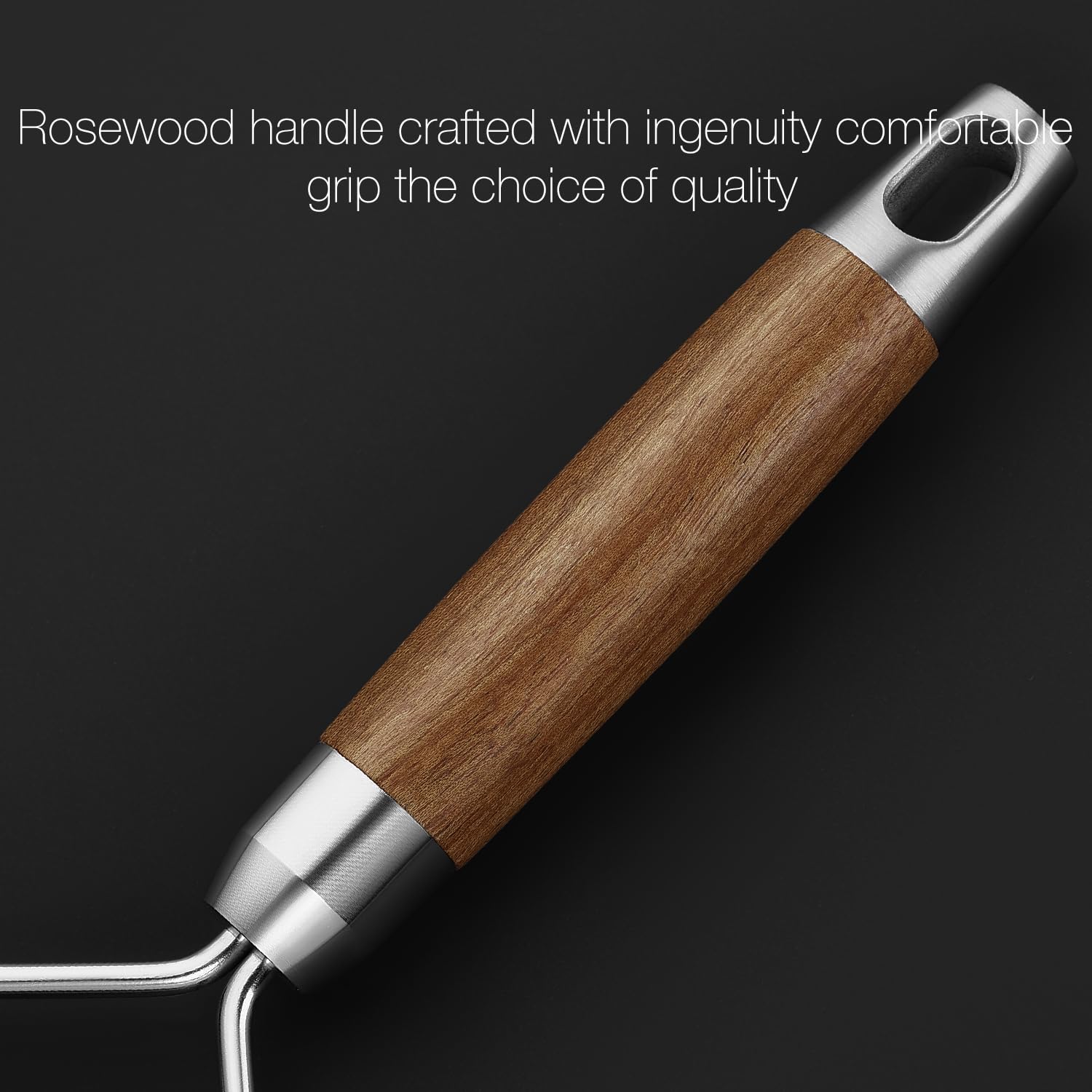 KULUNER Professional-Grade Lemon Zester with Ultra-Coarse Blades, Heavy-Duty Cheese/Vegetable Grater, Solid Wood Handle Design - Rust-Resistant Durable, Essential Kitchen Tool (B1)