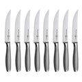 Messermeister Avanta 5” Fine Edge Steak Knife Set - German X50 Stainless Steel - Rust Resistant & Easy to Maintain - Includes 4 Steak Knives