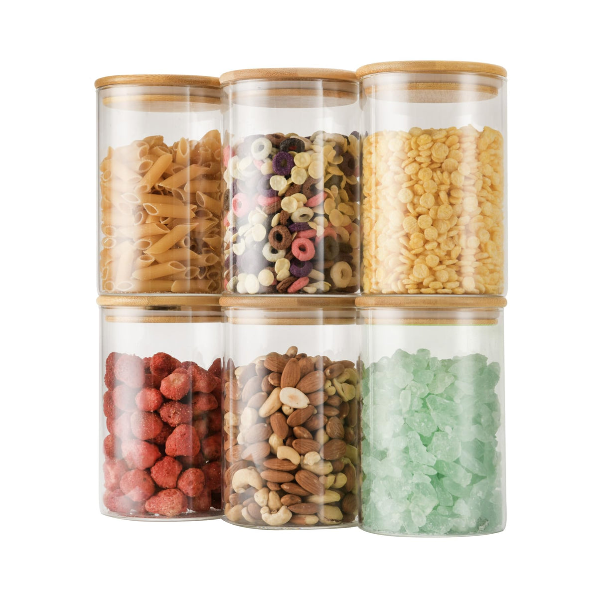D2scrma 70oz/2.2Qt Round Pasta Storage Containers with Lids 3-Pack