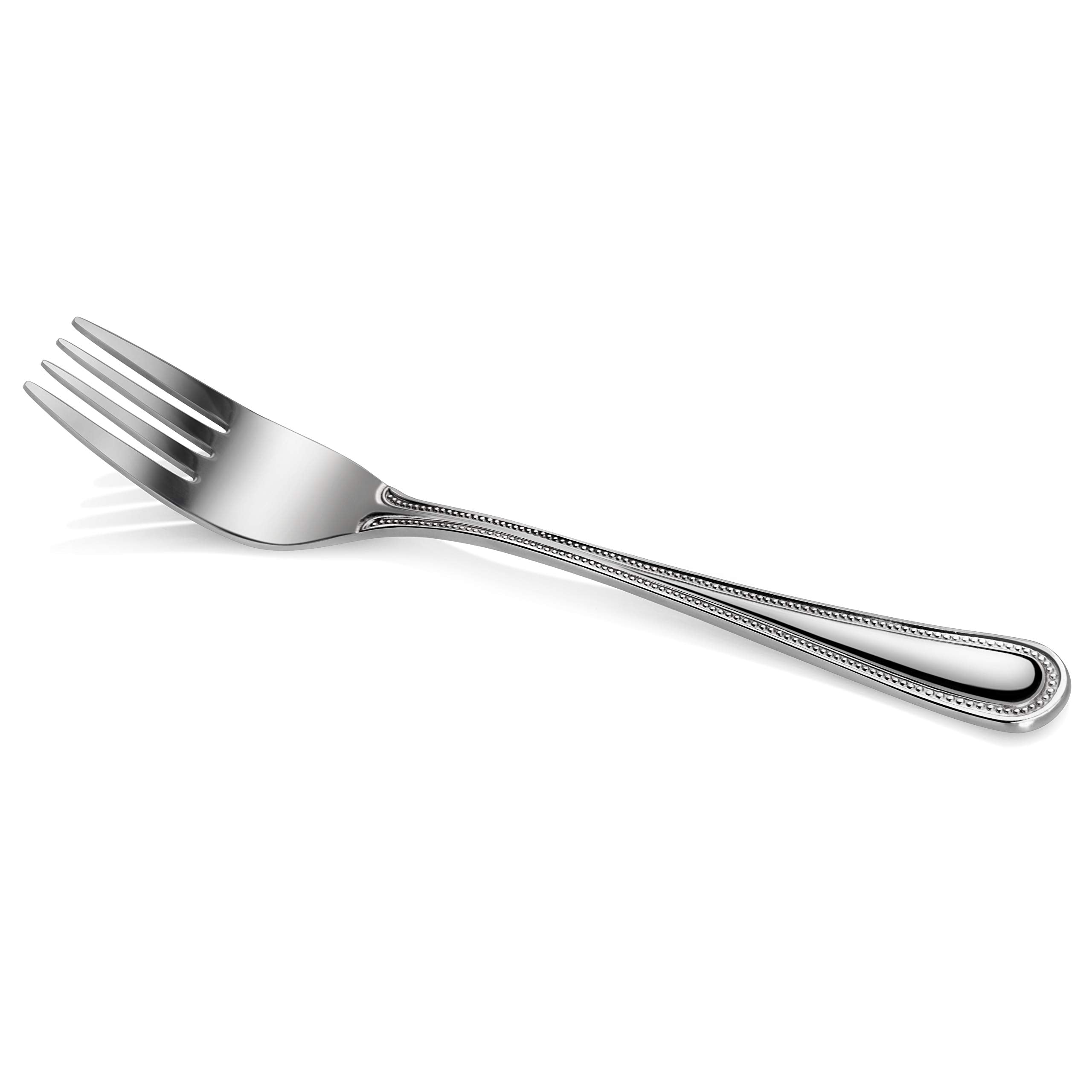 New Star Foodservice Bead Pattern 18/0 Stainless Steel Salad Fork, 6.6-Inch, Set of 12, Commercial Grade