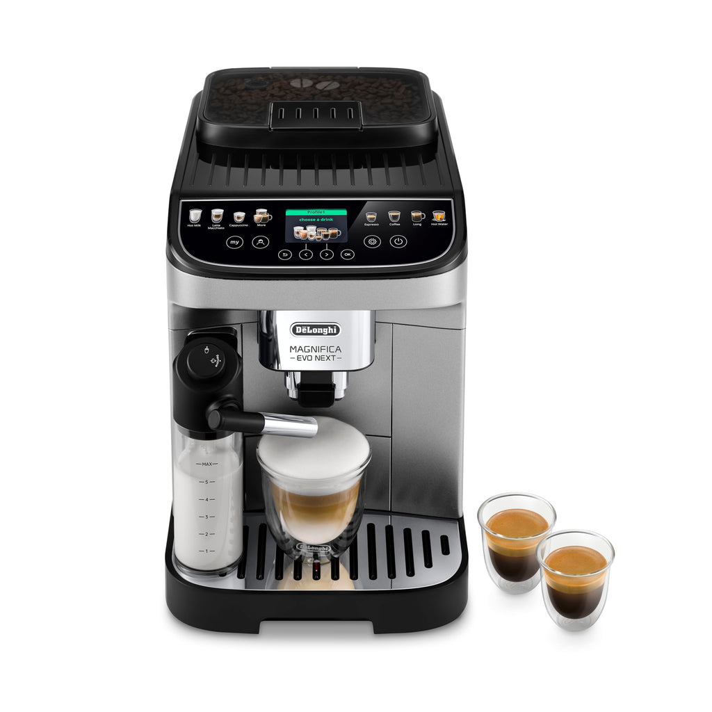 De'Longhi Magnifica Evo Next Automatic Espresso Machine, Frother, Silver