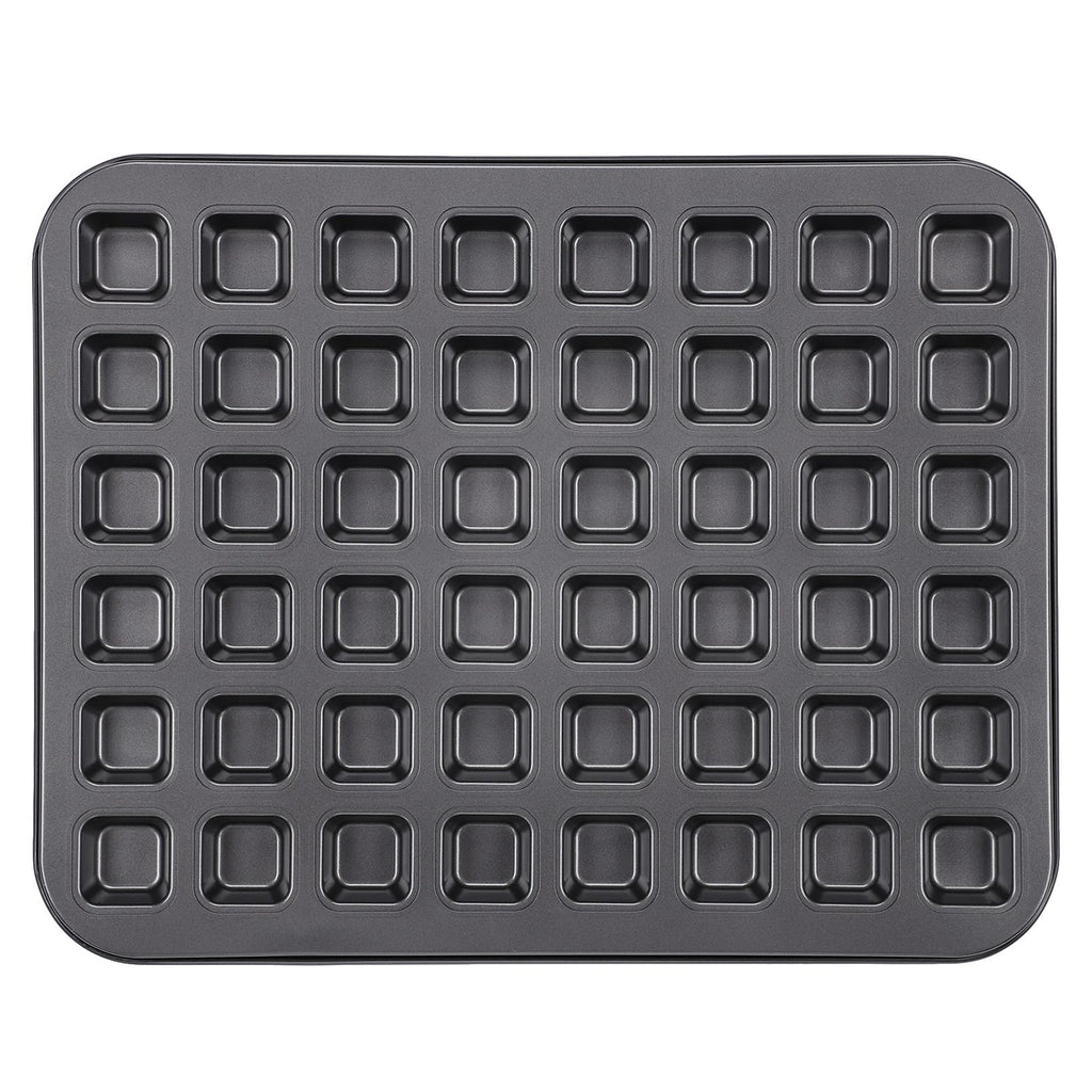 Beasea Brownie Pan with Dividers, 1 Set 12 Cavity All Edges Square Cupcake Brownie Pans Mini Cake Non Stick Baking Carbon Steel Bread Mold Small Edge 3x4 Individual Cutter Sheet Tray for Cookie Oven