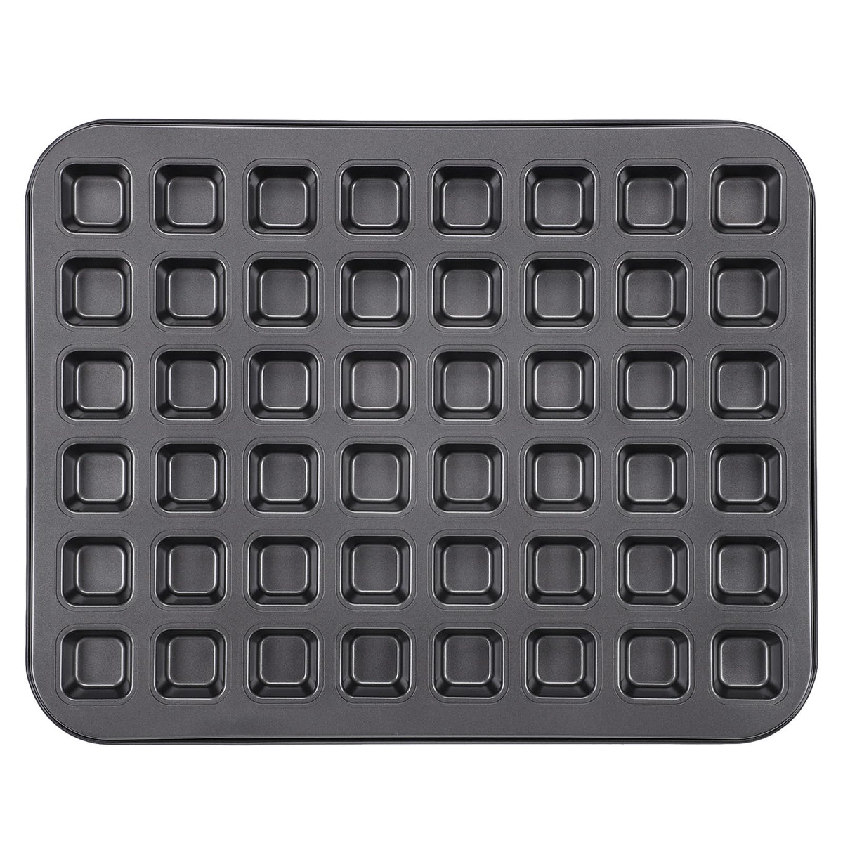 Beasea Brownie Pan with Dividers, 1 Set 12 Cavity All Edges Square Cupcake Brownie Pans Mini Cake Non Stick Baking Carbon Steel Bread Mold Small Edge 3x4 Individual Cutter Sheet Tray for Cookie Oven