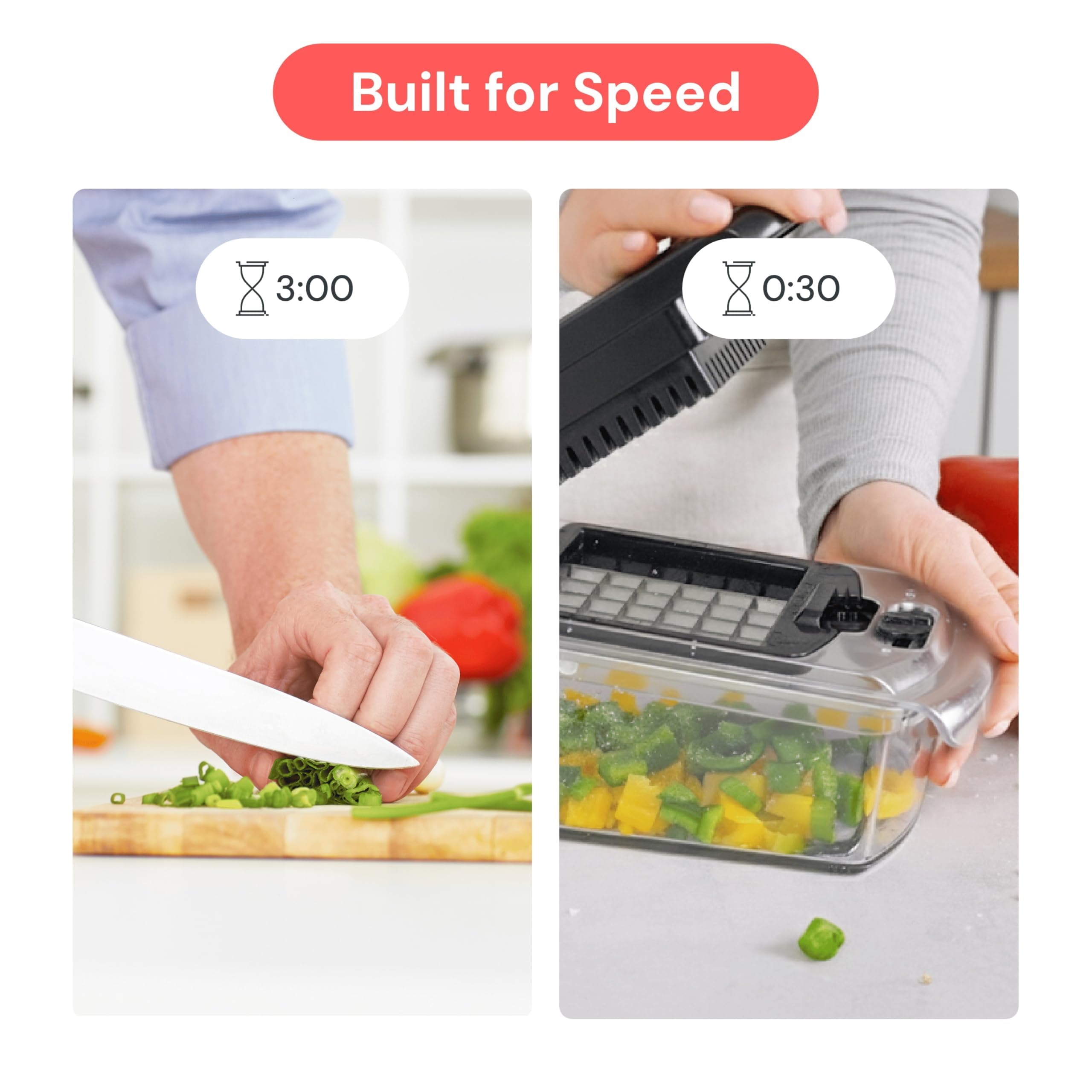 Fullstar Pro Original Vegetable Chopper & Spiralizer, Kitchen Prep Tool