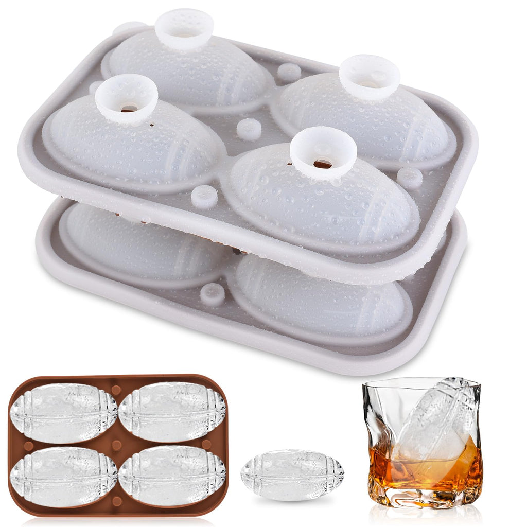 Aibirui Rose Ice Cube Mold,2" x 4 ices,Large Ice Cube Molds,Ice Cube Tray