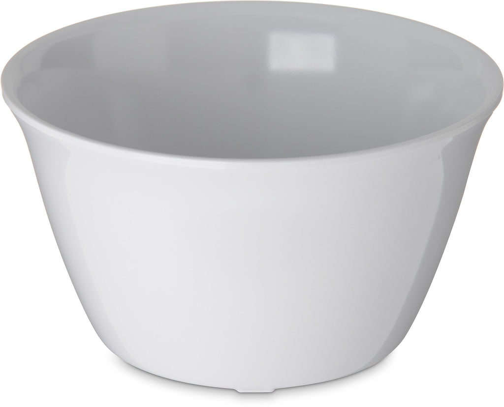 Carlisle FoodService Products Dallas Ware Reusable Plastic Bowl Bouillon Cup Bowl for Home and Restaurant, Melamine, 8 Ounces, Black, (Pack of 24)
