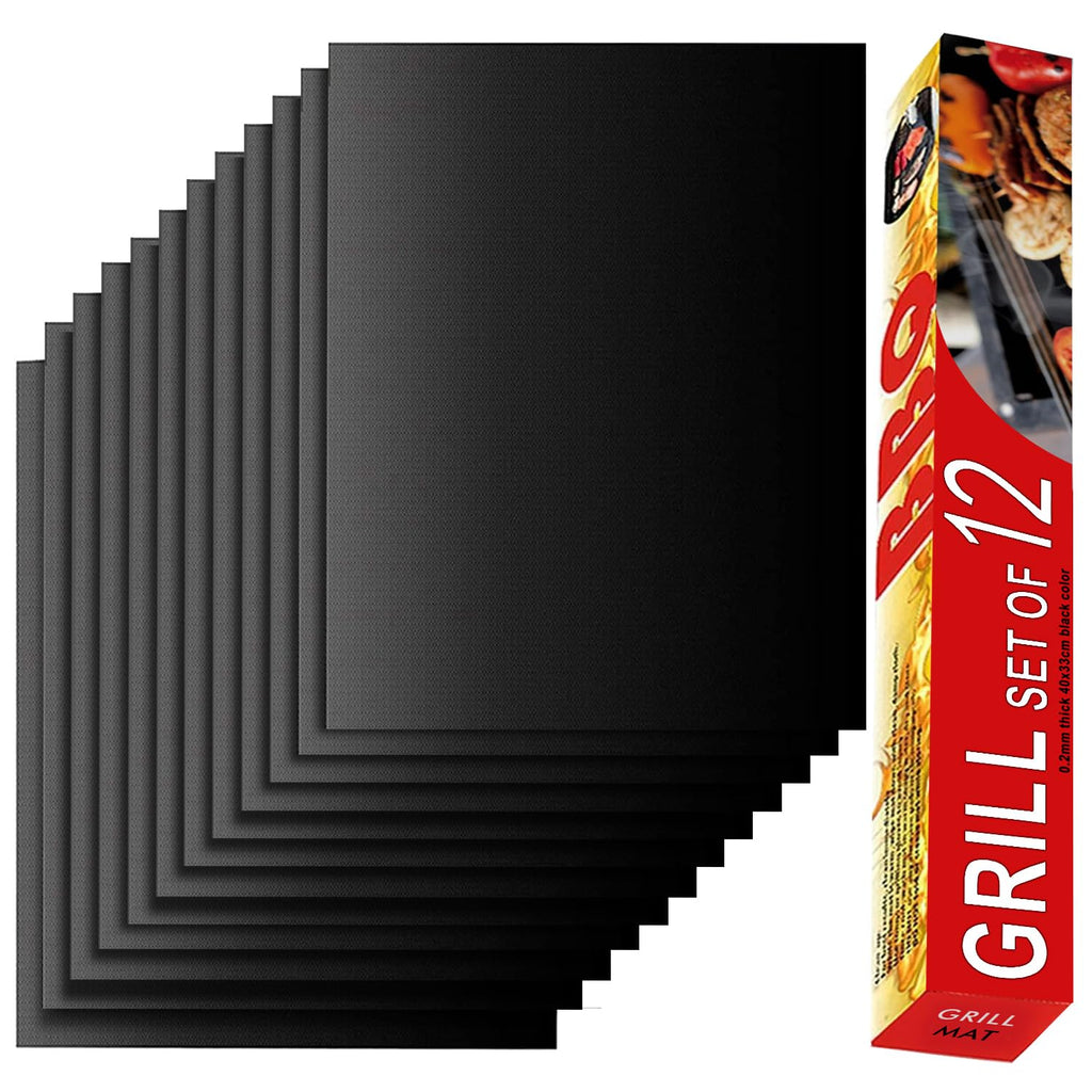 Renook Set of 8 Copper Grill Mats for Outdoor Gas Grill