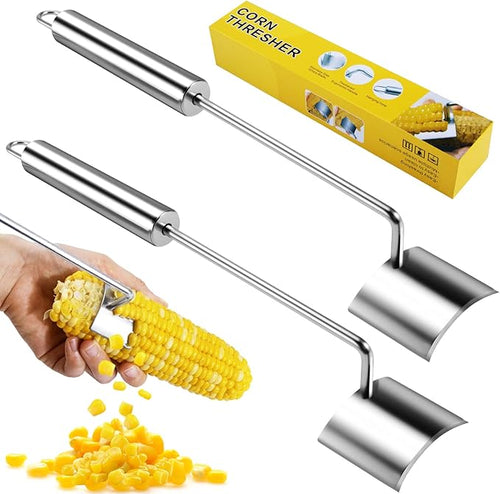 2PCS Stainless Steel Corn Cob Peeler