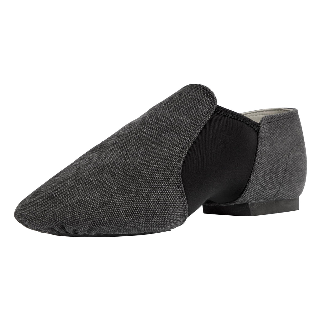 Linodes Unisex 09 Canvas Upper Slip-on Jazz Shoe for Women and Men's Dance Shoes-Darkgrey 4.5M