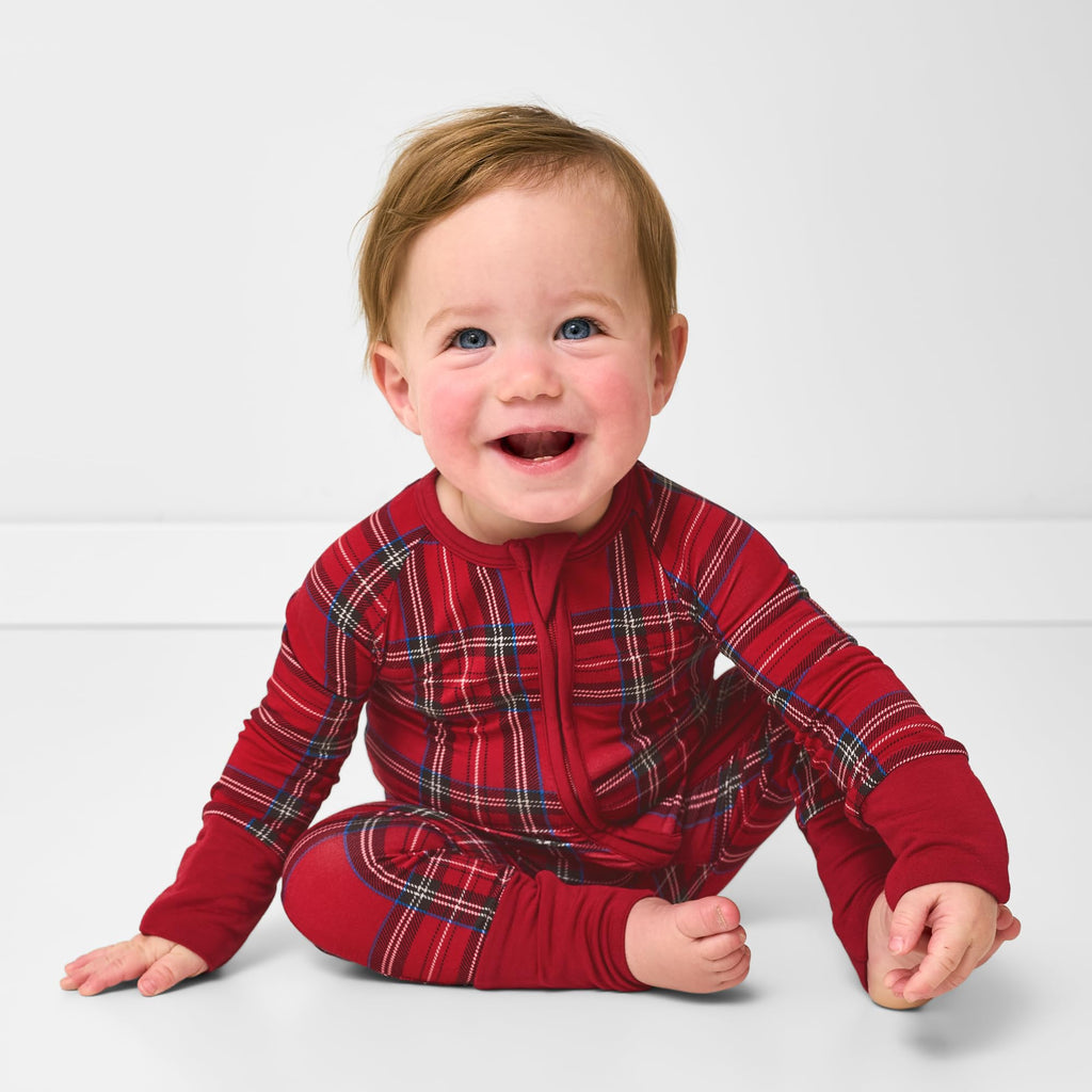 Little Sleepies Baby Christmas Pajamas, Holiday Plaid, 3-6 months