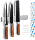 Enkrio 8 Inch Magnetic Knife Holder for Wall No Drill Stainless Steel