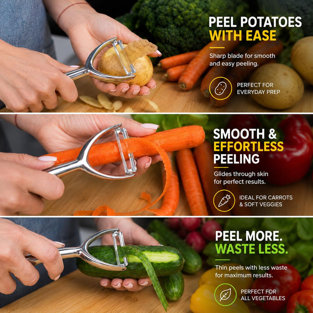 VISTORA Y Peeler Stainless Steel Potato Carrot Vegetable Peeler Kitchen