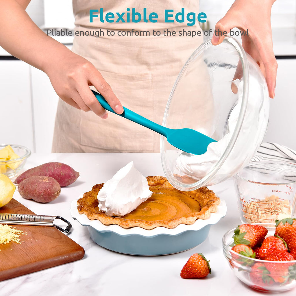 U-Taste Silicone Spoon Spatula Set of 3, 600°F Heat Resistant, Marrs Green