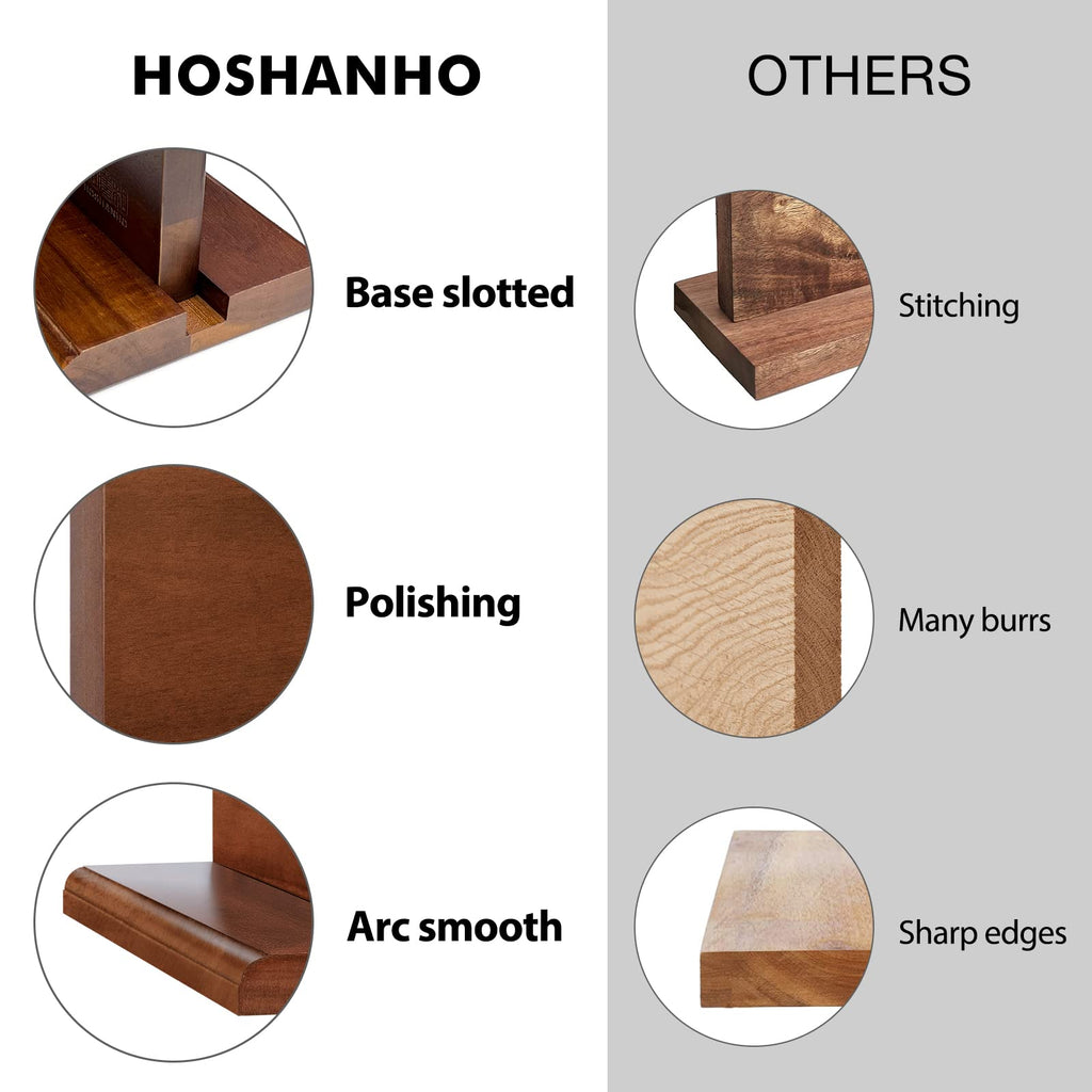 HOSHANHO Magnetic Knife Block 14 x 10", Double Sided Magnetic Knife Holder