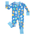 Little Sleepies Baby Pajamas, Blue Cookies & Milk, Newborn