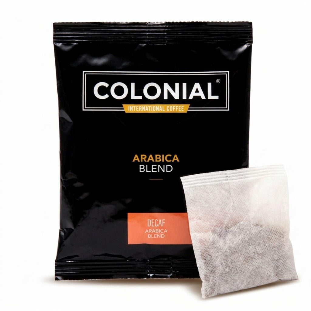 Colonial Coffee Decaf Dark Roast Hotel Filter Packs, 0.5oz, 50 Ct