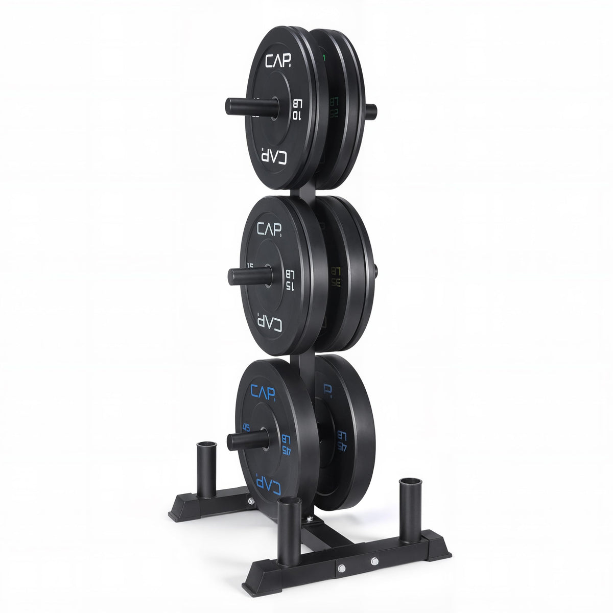 CAP 260lb Competition Olympic Bumper Plate Weight Set