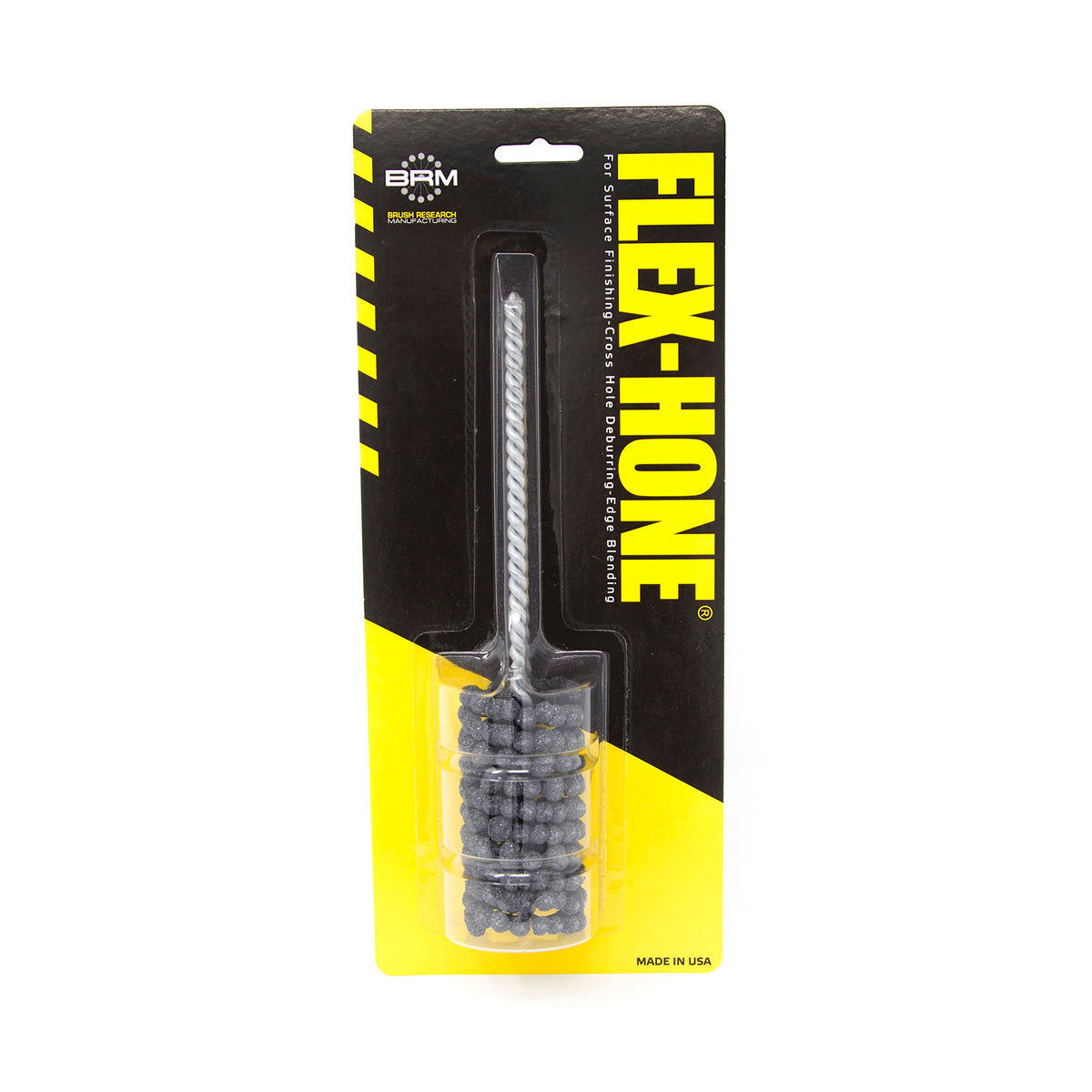 Brush Research BC13812 FLEX-HONE®, 1-3/8" (35mm) Diameter, 120 Grit, Silicon Carbide, For Mild Steel, Stainless Steel, Cast Iron and Softer Ferrous Materials