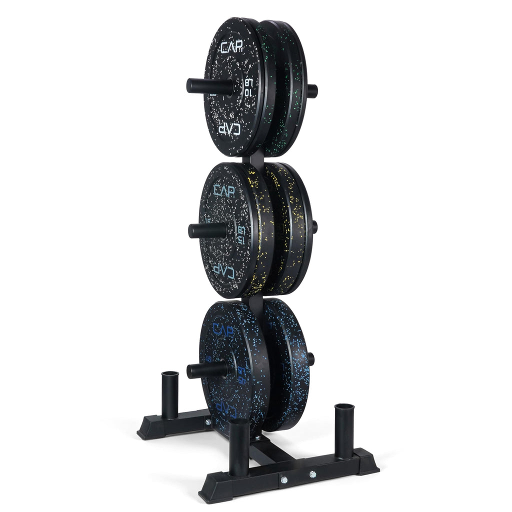 CAP 260lb Competition Olympic Bumper Plate Weight Set
