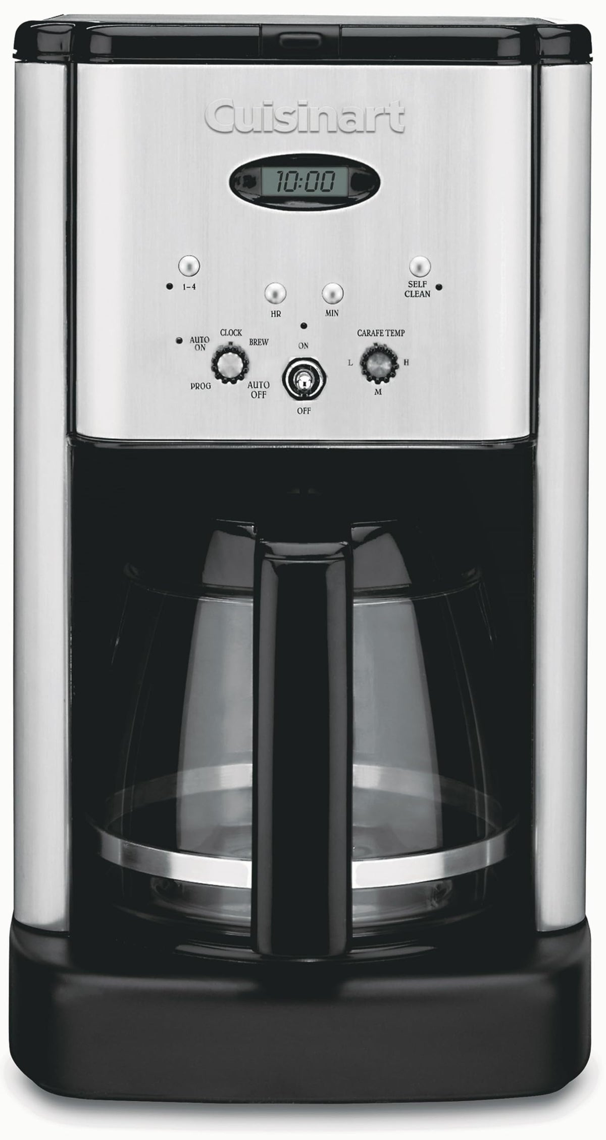 Cuisinart 12 Cup Brew Central Maker Coffee Maker, Black Stainless Steel, DCC-1200BKSNAS